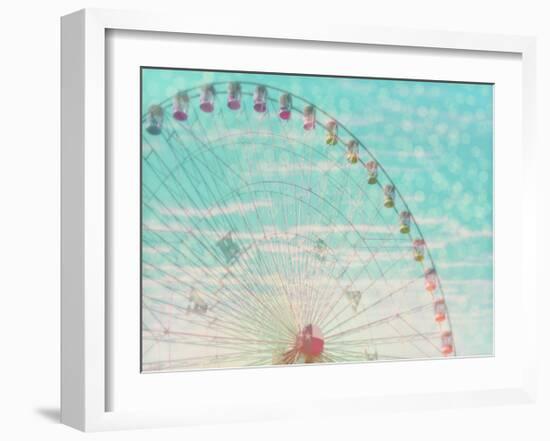 Skyline Ferris Wheel-Ashley Davis-Framed Art Print