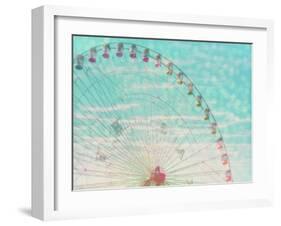 Skyline Ferris Wheel-Ashley Davis-Framed Art Print