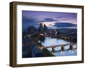 Skyline, Frankfurt-Am-Main, Hessen, Germany-Walter Bibikow-Framed Photographic Print