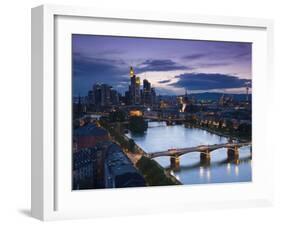 Skyline, Frankfurt-Am-Main, Hessen, Germany-Walter Bibikow-Framed Photographic Print