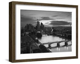 Skyline, Frankfurt-Am-Main, Hessen, Germany-Walter Bibikow-Framed Photographic Print