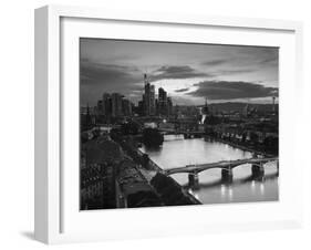 Skyline, Frankfurt-Am-Main, Hessen, Germany-Walter Bibikow-Framed Photographic Print