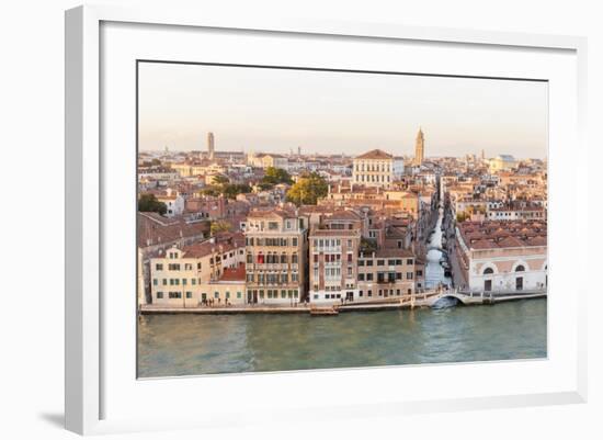 Skyline from Above Lagoon. Venice. Italy-Tom Norring-Framed Photographic Print