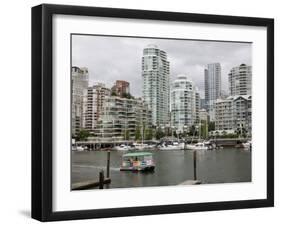 Skyline from Granville Island, Vancouver, British Columbia, Canada-David Herbig-Framed Photographic Print