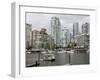 Skyline from Granville Island, Vancouver, British Columbia, Canada-David Herbig-Framed Photographic Print