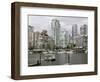 Skyline from Granville Island, Vancouver, British Columbia, Canada-David Herbig-Framed Photographic Print