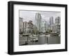 Skyline from Granville Island, Vancouver, British Columbia, Canada-David Herbig-Framed Photographic Print