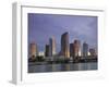 Skyline From Hillsborough Bay, Tampa, Florida, USA-Walter Bibikow-Framed Photographic Print