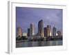 Skyline From Hillsborough Bay, Tampa, Florida, USA-Walter Bibikow-Framed Photographic Print