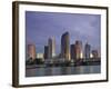 Skyline From Hillsborough Bay, Tampa, Florida, USA-Walter Bibikow-Framed Photographic Print