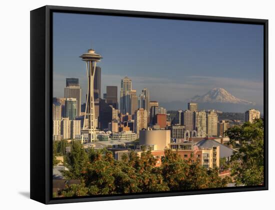 Skyline From Kerry Park, Seattle, Washington, USA-Jamie & Judy Wild-Framed Stretched Canvas