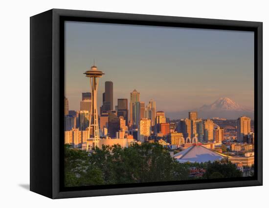 Skyline From Kerry Park, Seattle, Washington, USA-Jamie & Judy Wild-Framed Stretched Canvas