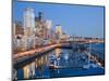 Skyline from Pier 66 with Elliott Bay, Seattle, Washington, USA-Jamie & Judy Wild-Mounted Photographic Print