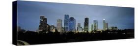 Skyline from Sawyer St. Overpass, Houston, TX-Walter Bibikow-Stretched Canvas