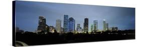 Skyline from Sawyer St. Overpass, Houston, TX-Walter Bibikow-Stretched Canvas