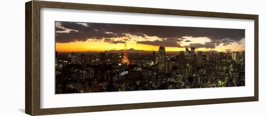 Skyline from Shiodome, Tokyo, Japan-Jon Arnold-Framed Photographic Print