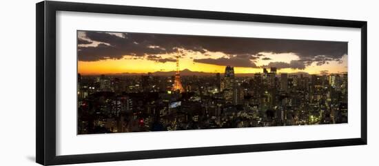 Skyline from Shiodome, Tokyo, Japan-Jon Arnold-Framed Photographic Print