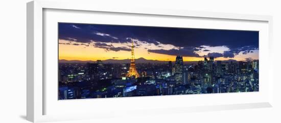 Skyline from Shiodome, Tokyo, Japan-Jon Arnold-Framed Photographic Print