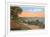 Skyline from South Shore Park, Milwaukee, Wisconsin-null-Framed Art Print
