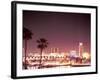 Skyline from the Park at Long Beach Harbor, Long Beach, California, USA-Brent Bergherm-Framed Photographic Print