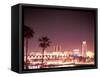 Skyline from the Park at Long Beach Harbor, Long Beach, California, USA-Brent Bergherm-Framed Stretched Canvas