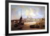 Skyline from the River-null-Framed Art Print