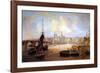 Skyline from the River-null-Framed Art Print