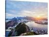 Skyline from the Sugarloaf Mountain at sunset, Rio de Janeiro, Brazil, South America-Karol Kozlowski-Stretched Canvas