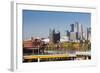 Skyline from the University of Minnesota, Minneapolis, Minnesota, USA-Walter Bibikow-Framed Photographic Print