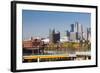 Skyline from the University of Minnesota, Minneapolis, Minnesota, USA-Walter Bibikow-Framed Photographic Print