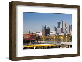 Skyline from the University of Minnesota, Minneapolis, Minnesota, USA-Walter Bibikow-Framed Photographic Print