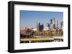 Skyline from the University of Minnesota, Minneapolis, Minnesota, USA-Walter Bibikow-Framed Photographic Print