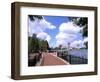 Skyline from Walkway by Lake Eola, Orlando, Florida-Bill Bachmann-Framed Photographic Print