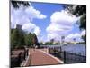 Skyline from Walkway by Lake Eola, Orlando, Florida-Bill Bachmann-Mounted Photographic Print