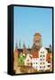 Skyline, Gdansk, Poland, Europe-Christian Kober-Framed Stretched Canvas