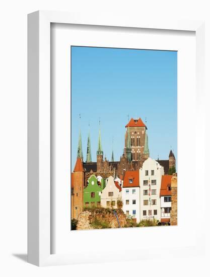 Skyline, Gdansk, Poland, Europe-Christian Kober-Framed Photographic Print