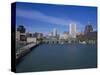 Skyline, Genessee River, Rochester, New York-Bill Bachmann-Stretched Canvas