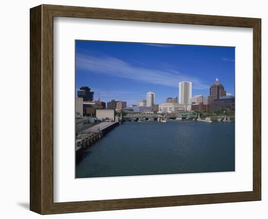 Skyline, Genessee River, Rochester, New York-Bill Bachmann-Framed Photographic Print