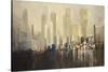 Skyline Harbour-Jurgen Gottschlag-Stretched Canvas