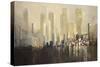 Skyline Harbour-Jurgen Gottschlag-Stretched Canvas