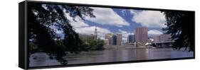 Skyline Hartford, CT-null-Framed Stretched Canvas