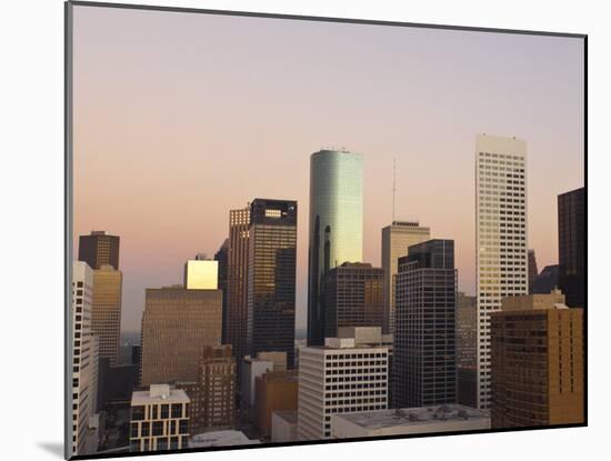 Skyline, Houston, Texas, United States of America, North America-Michael DeFreitas-Mounted Photographic Print
