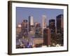 Skyline, Houston, Texas, United States of America, North America-Michael DeFreitas-Framed Photographic Print