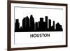 Skyline Houston-unkreatives-Framed Art Print