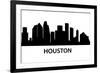 Skyline Houston-unkreatives-Framed Art Print