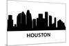 Skyline Houston-unkreatives-Mounted Art Print