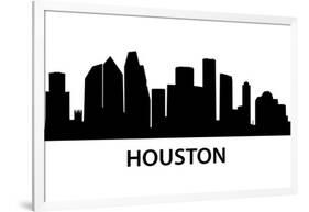 Skyline Houston-unkreatives-Framed Art Print