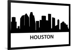 Skyline Houston-unkreatives-Framed Art Print