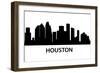 Skyline Houston-unkreatives-Framed Art Print