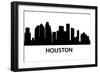 Skyline Houston-unkreatives-Framed Art Print